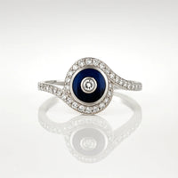 Midnight Whisper — 925 Silver Sapphire Rings for Secret Allure