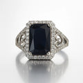 Eternal Midnight — 925 Silver Sapphire Rings for Timeless Elegance