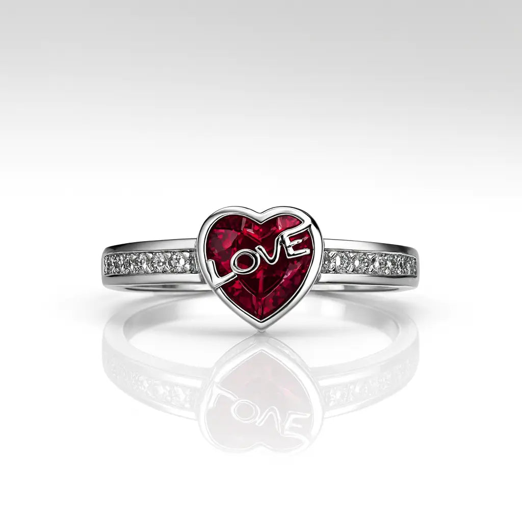 Heartfelt Passion — 925 Silver Ruby Rings for Unforgettable Love