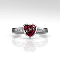 Heartfelt Passion — 925 Silver Ruby Rings for Unforgettable Love