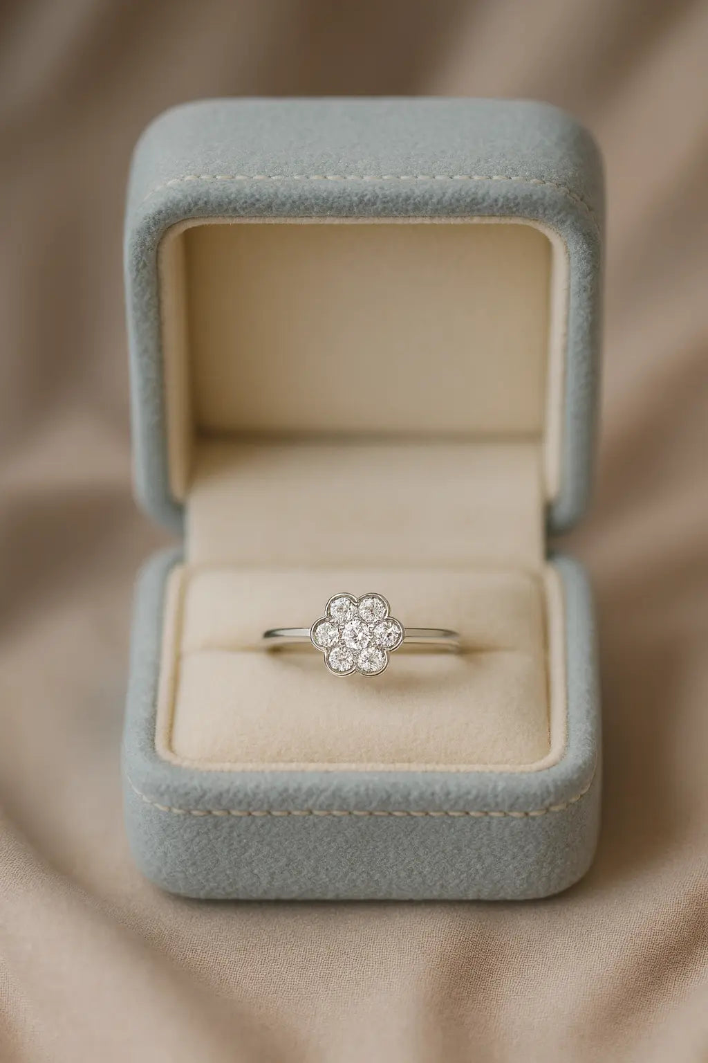 Blossom Radiance — 925 Silver Floral Rings for a Blooming Elegance