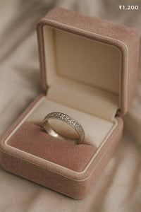 925 Silver Antique Engraved Band Rings | Vintage Pattern Mens Daily Wear Statement Ring