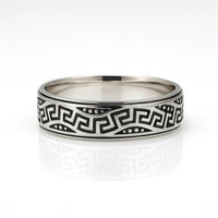 Labyrinth of Legacy — Oxidised 925 Silver Diamond Rings for Silent Conquerors