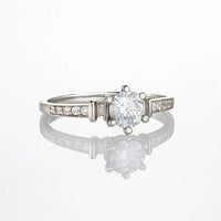 Serene Promise Constellation — 925 Silver Solitaire Diamond Rings for Forever Moments