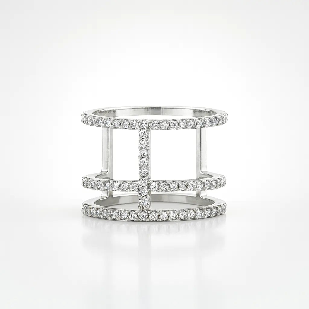 The Infinite Radiance — 925 Silver Diamond Rings for Unending Brilliance