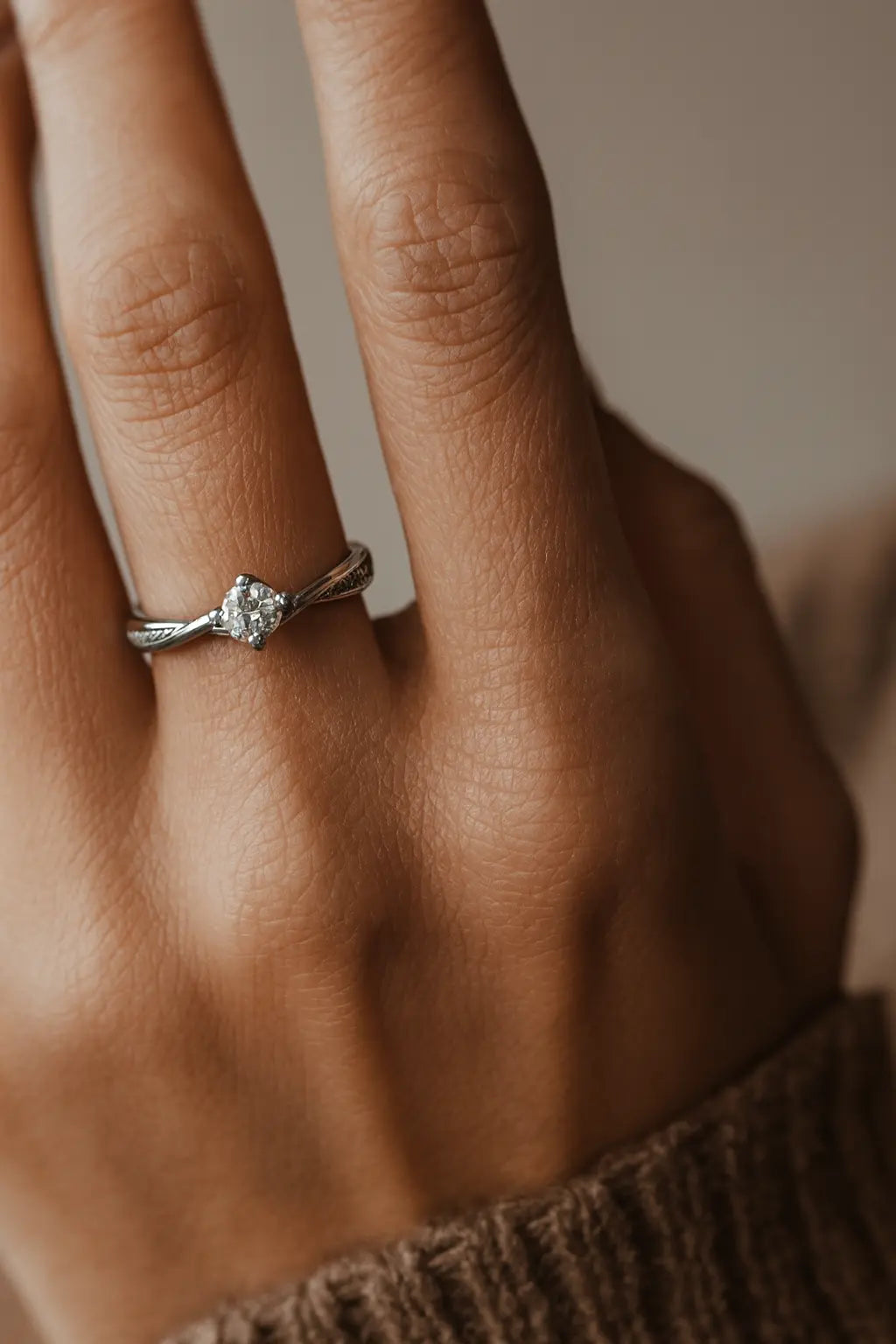 Timeless Brilliance — Solitaire Diamond 925 Silver Rings for Impeccable Moments