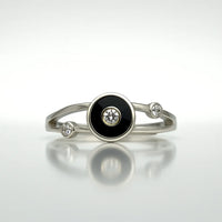 Midnight Whisper — 925 Silver Onyx Rings for Mystical Charm