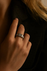 Illuminate Orion — 925 Silver Diamond Rings for a Celestial Journey