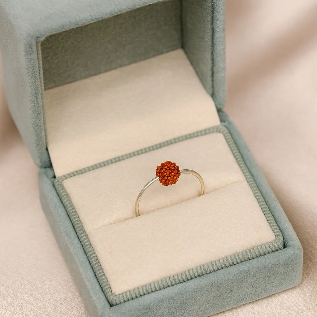 Rings of Sacred Serenity – The Minimalist Premium Silver Authentic Rudraksh Heritage Band