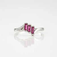 The Majestic Ruby Cascade — 925 Silver Rings for Unforgettable Moments