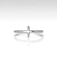 Divine Serenity — 925 Silver Cross Rings for Spiritual Elegance