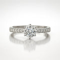 Aurora's Embrace — 925 Silver High Quality Solitare Rings for a Shimmering Promise