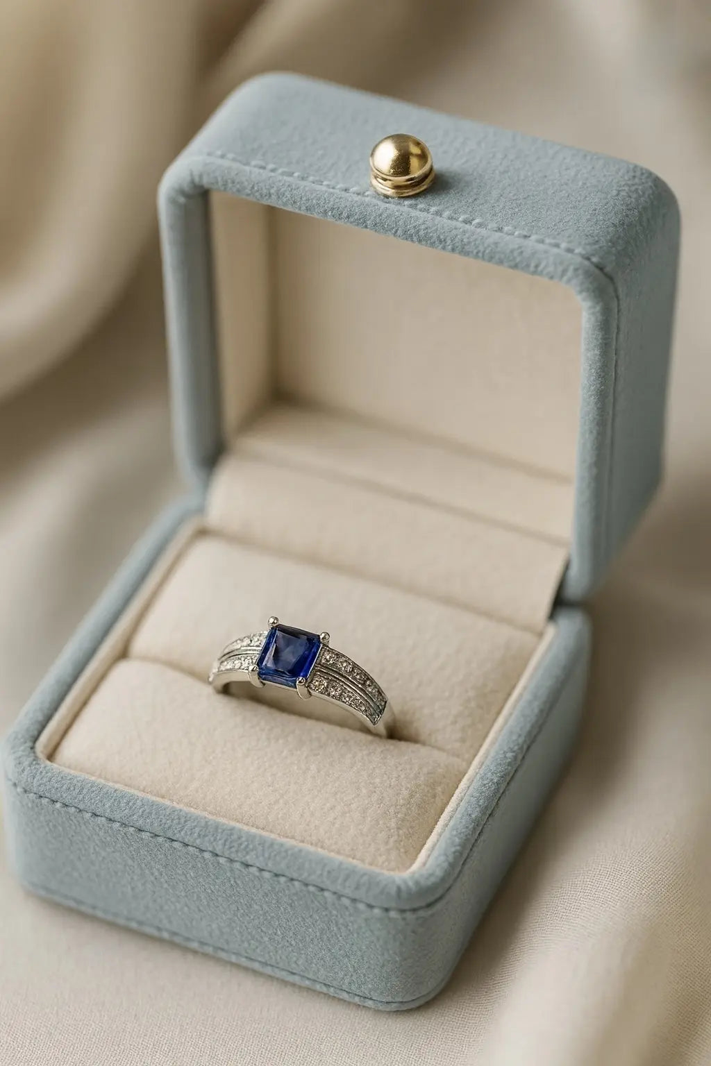Midnight Majesty — 925 Silver Sapphire Rings for a Night of Enchantment