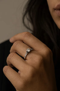 Serene Promise Constellation — 925 Silver Solitaire Diamond Rings for Forever Moments