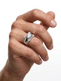 Timeless Splendor: Sterling Silver Rings with Resplendent Solitaire