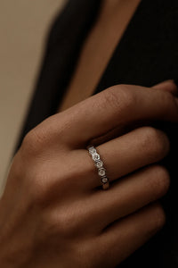 Symphony of Stars — 925 Silver Diamond Rings for Celestial Elegance