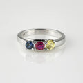 Symphony of Colors — 925 Silver Multi-Gemstone Rings for Vibrant Elegance