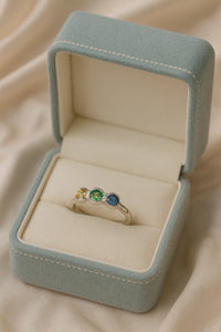 Rainbow Whisper — 925 Silver Multi-Gemstone Rings for Vibrant Harmony