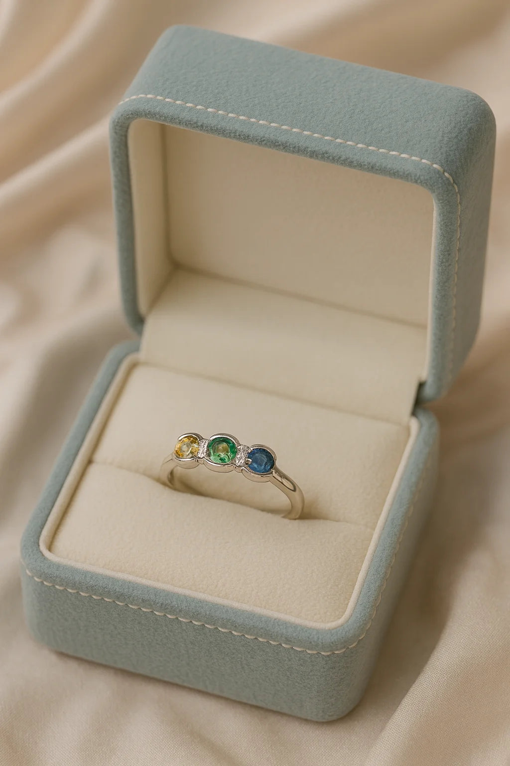 Rainbow Whisper — 925 Silver Multi-Gemstone Rings for Vibrant Harmony