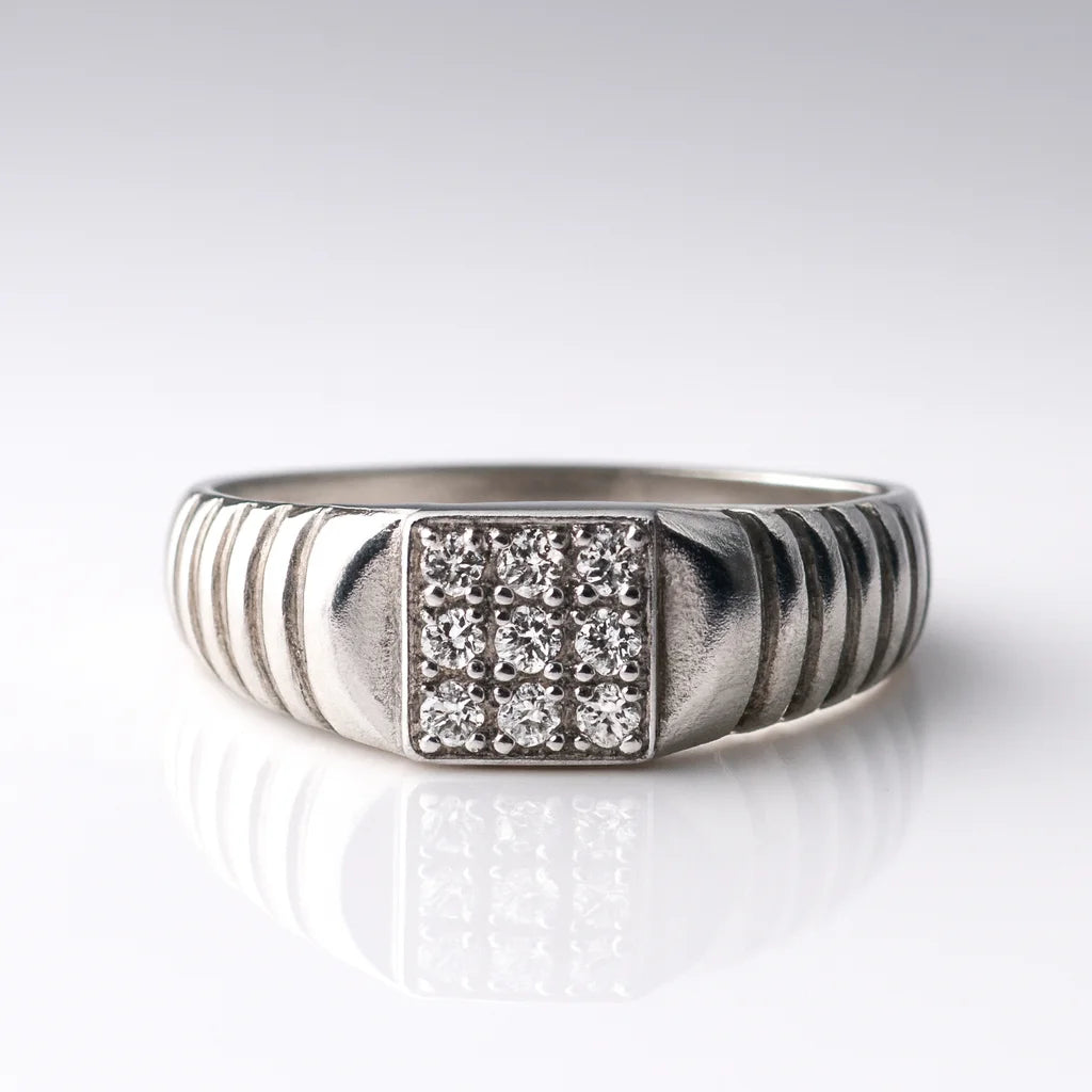 Vanguard Starlight Court — 925 Silver Diamond Rings for Quiet Kings of Style