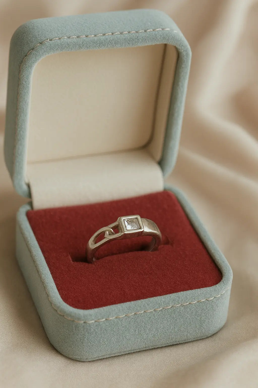 Crystal Bonds — 925 Silver Solitaire Rings Symbolizing Unbreakable Connections