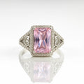 Blush Reverie — 925 Silver Pink Sapphire Rings for Romantic Splendor