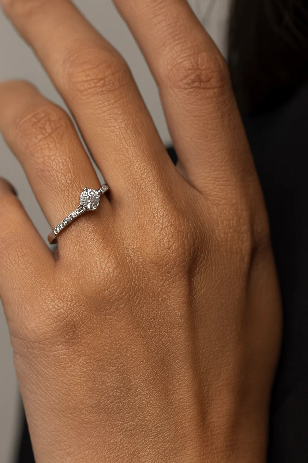 Eternity Ember Solitaire — 925 Silver Diamond Rings for Vows That Never Dim