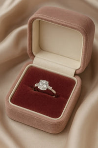 The Eternal Shine of Diamante — Exquisite Silver Solitaire Rings