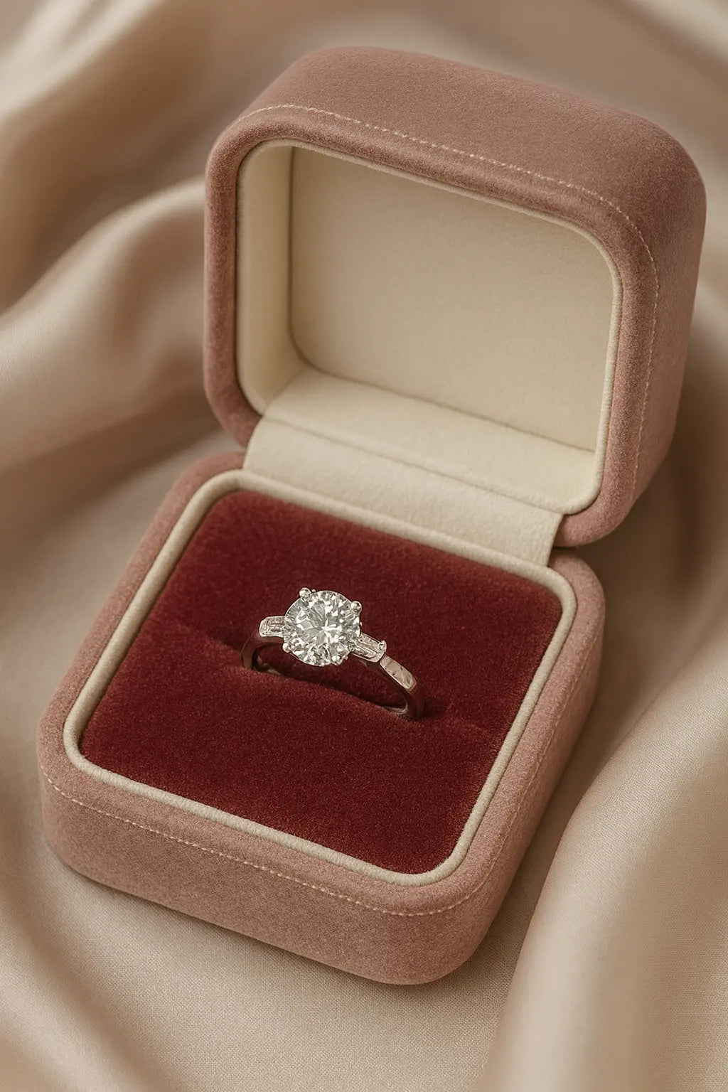 The Eternal Shine of Diamante — Exquisite Silver Solitaire Rings