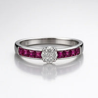 The Majestic Ruby Radiance — 925 Silver Rings for Unforgettable Moments