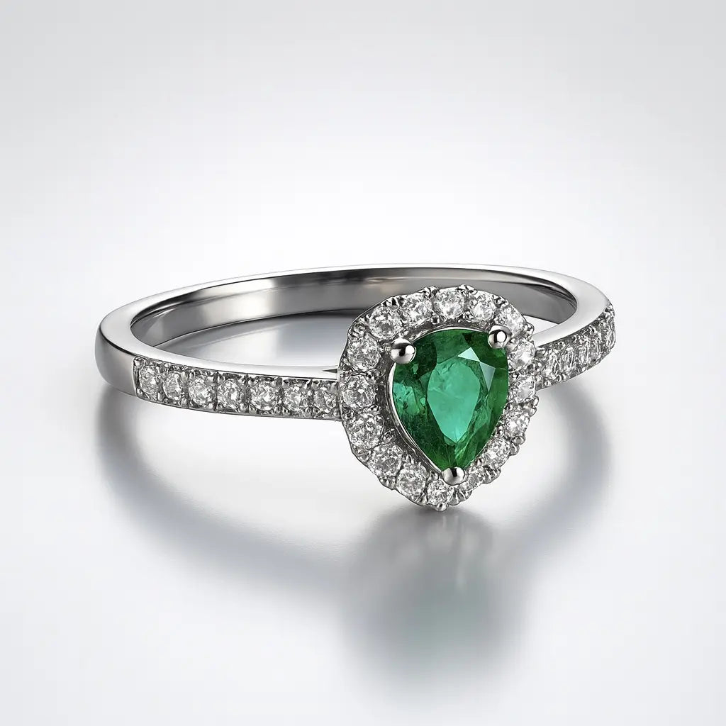 Enchanted Emerald Elegance — 925 Silver Rings for a Timeless Affair