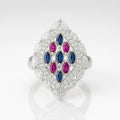 Enchanted Sapphire & Ruby — 925 Silver Rings for a Tale of Timeless Elegance
