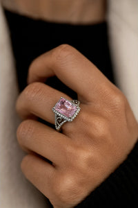 Blush Reverie — 925 Silver Pink Sapphire Rings for Romantic Splendor