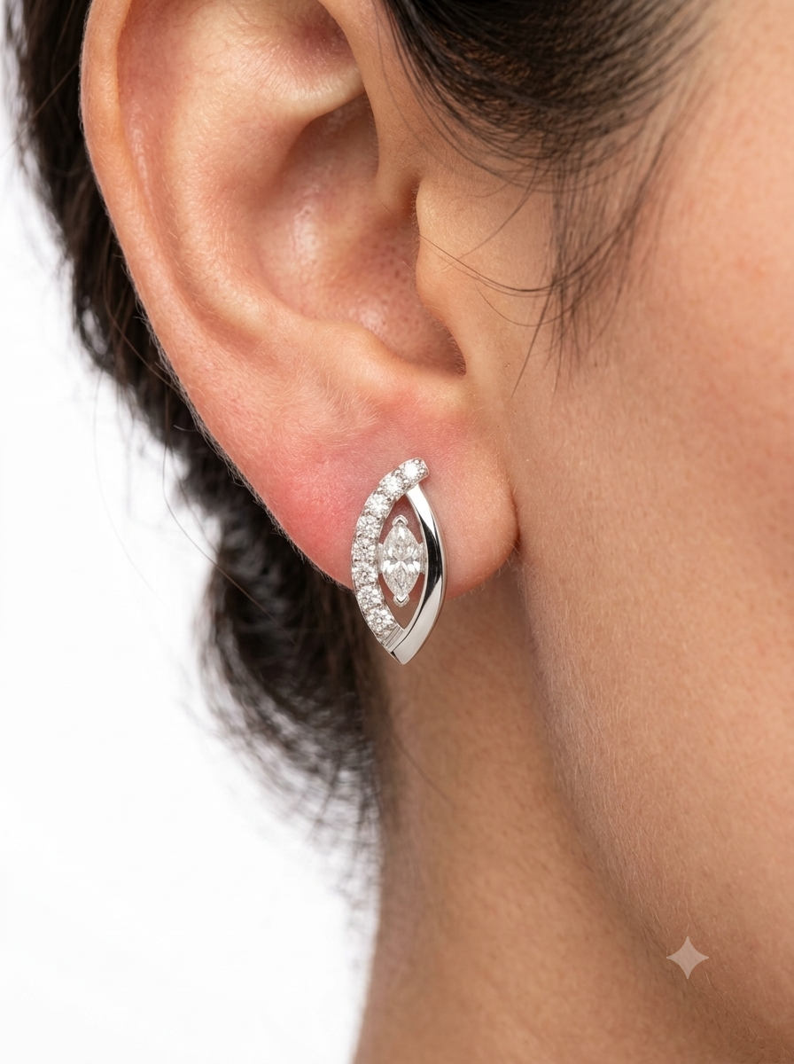 Silver Earring with