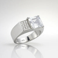 The Majestic Ice — 925 Silver Solitaire Rings for Unyielding Elegance