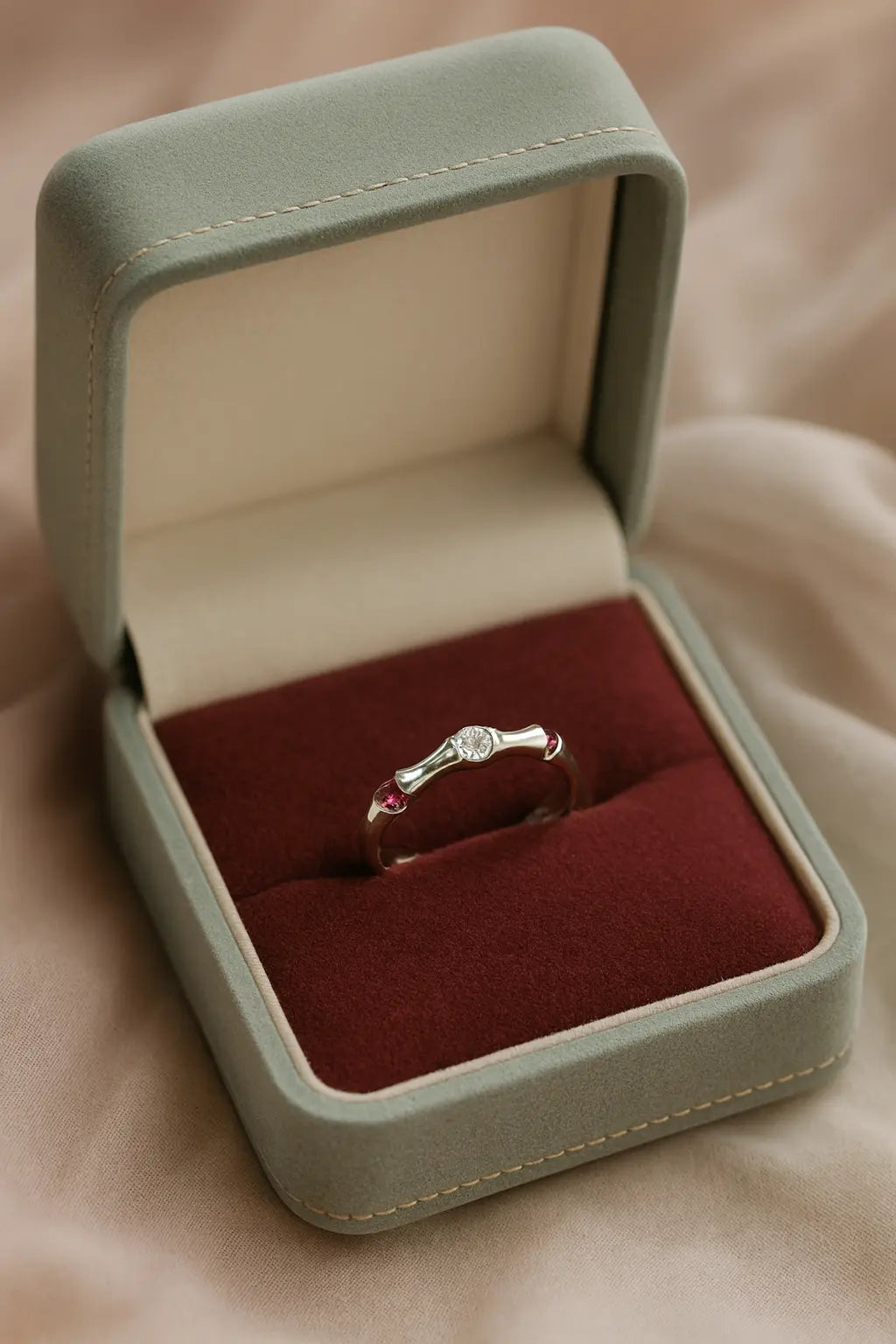 Elegance Awakened — 925 Silver Crystal & Garnet Rings for a Truly Magical Bond