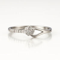 Celestial Bloom Embrace — 925 Silver Diamond Rings for Promises in Motion