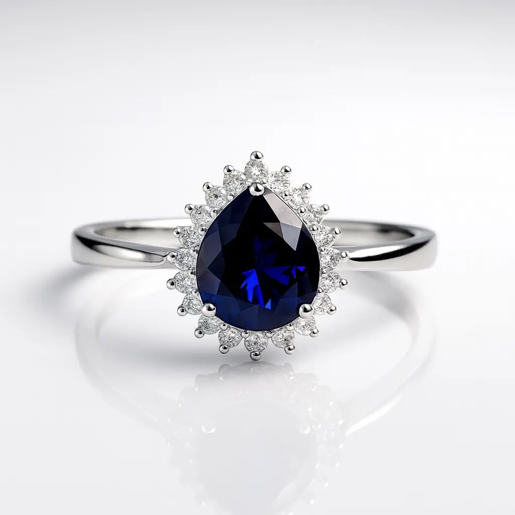 Midnight Majesty — 925 Silver Sapphire Rings for a Night of Enchantment