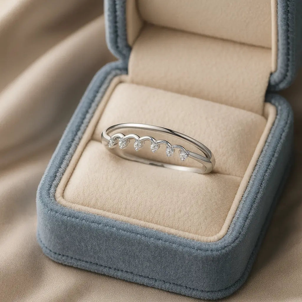 Whispering Elegance — 925 Silver Diamond Rings for Subtle Sophistication