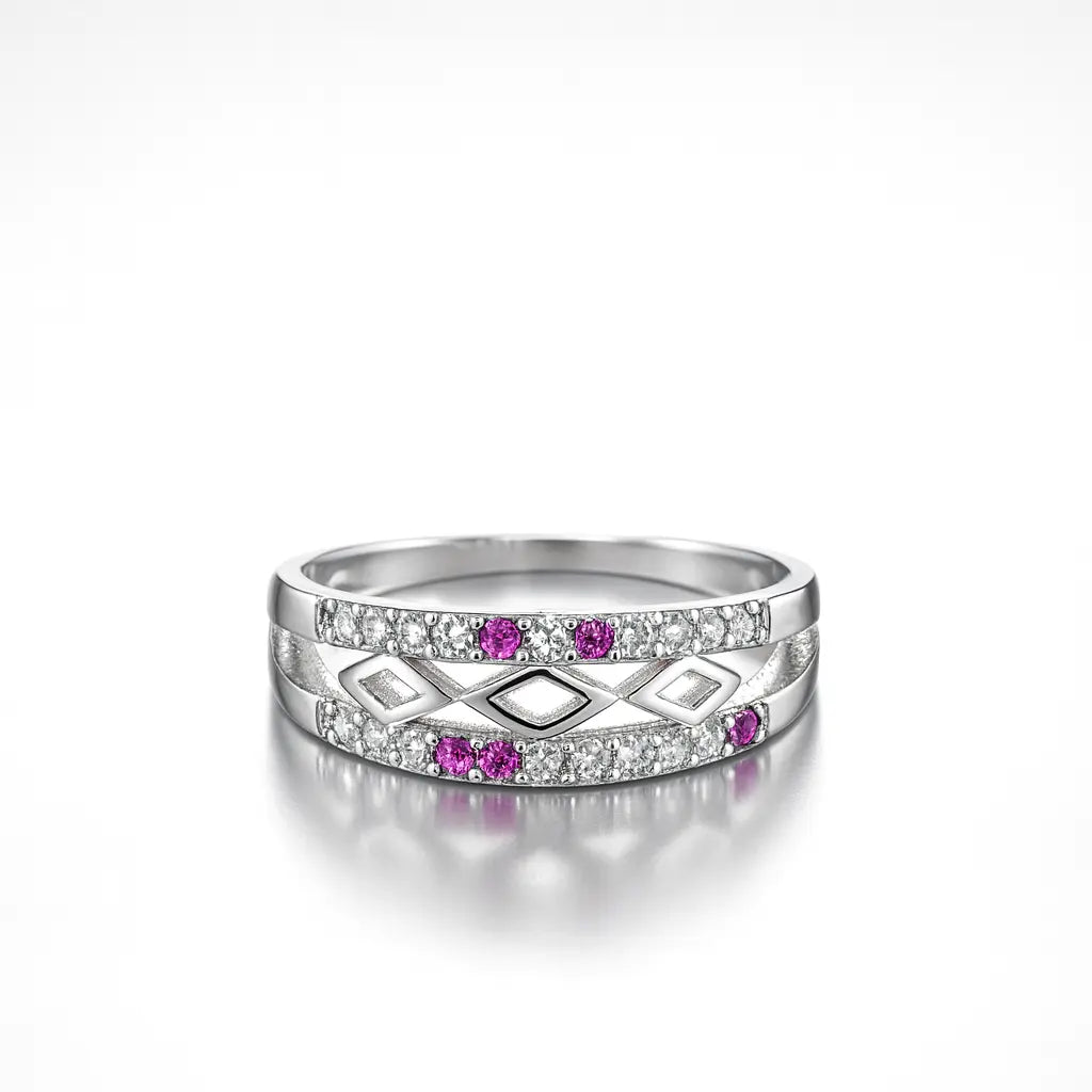 Enchanted Amethyst Symphony — 925 Silver Rings for a Melody of Elegance