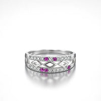 Enchanted Amethyst Symphony — 925 Silver Rings for a Melody of Elegance