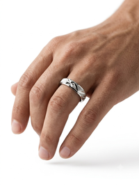 Starlit Grace: Twinkling Silver Rings with Timeless Charm