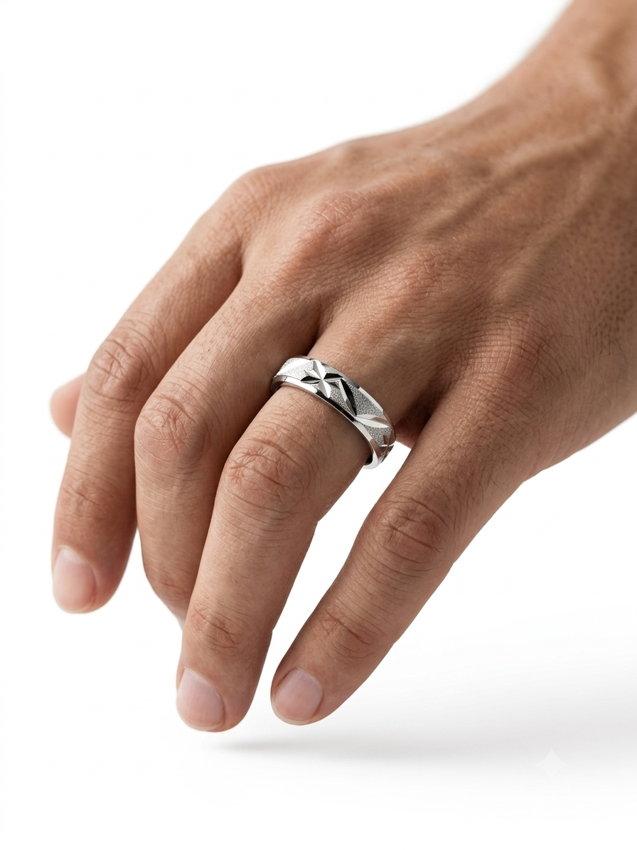 Starlit Grace: Twinkling Silver Rings with Timeless Charm