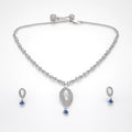 Sterling silver necklace with minimalist pendant for women