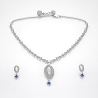 Sterling silver necklace with minimalist pendant for women
