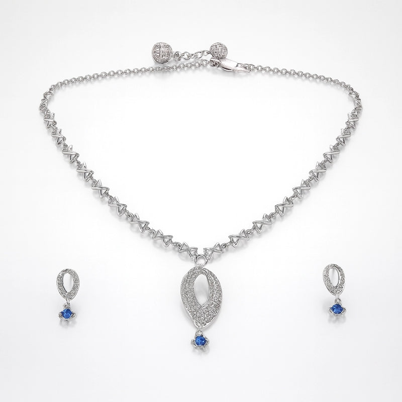 Sterling silver necklace with minimalist pendant for women