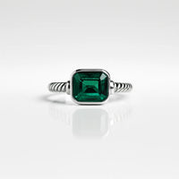 Emerald Reverie — 925 Silver Rings for Timeless Emerald Charm