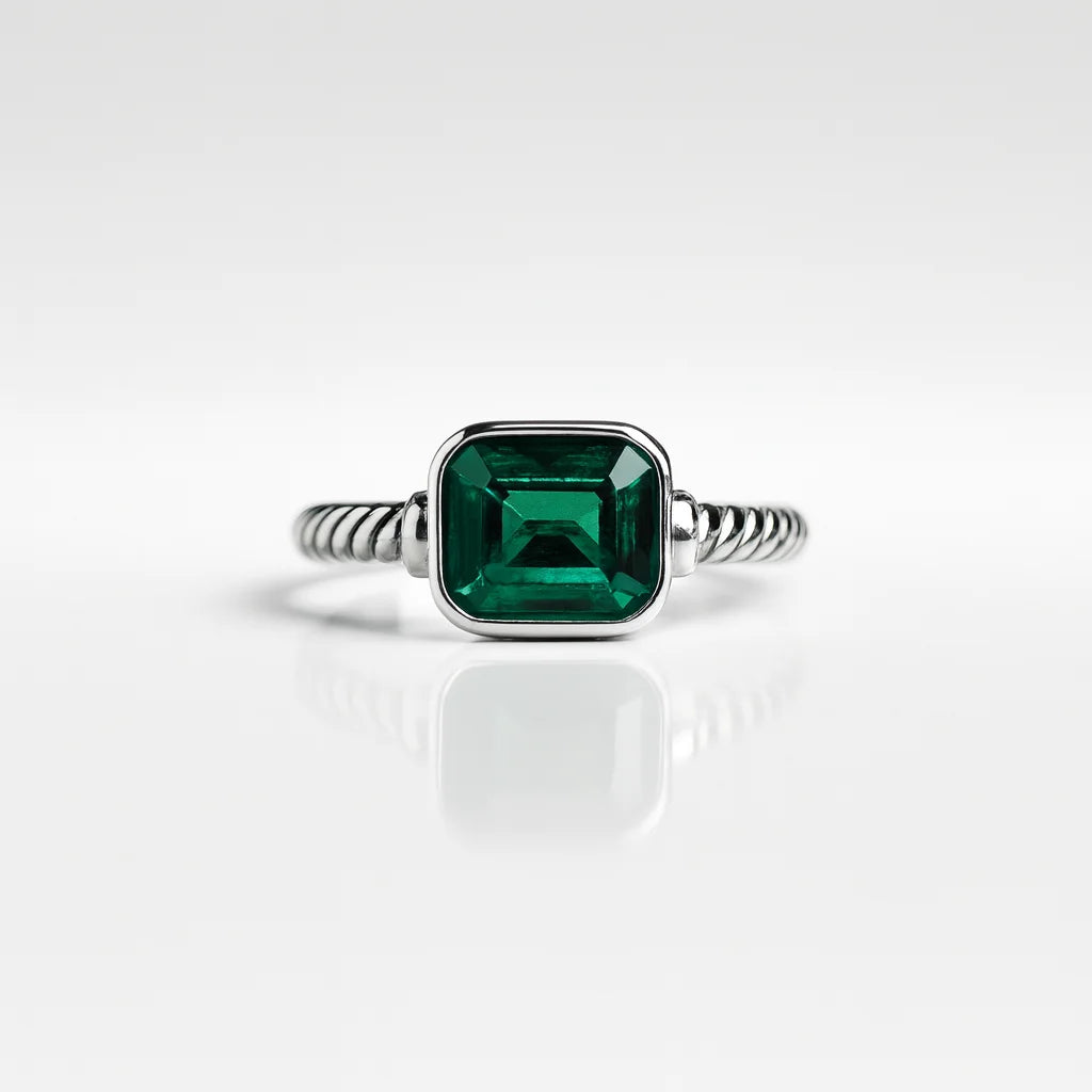 Emerald Reverie — 925 Silver Rings for Timeless Emerald Charm