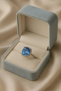 Oceanic Dream Sapphire — 925 Silver Rings for a Love as Deep as the Sea