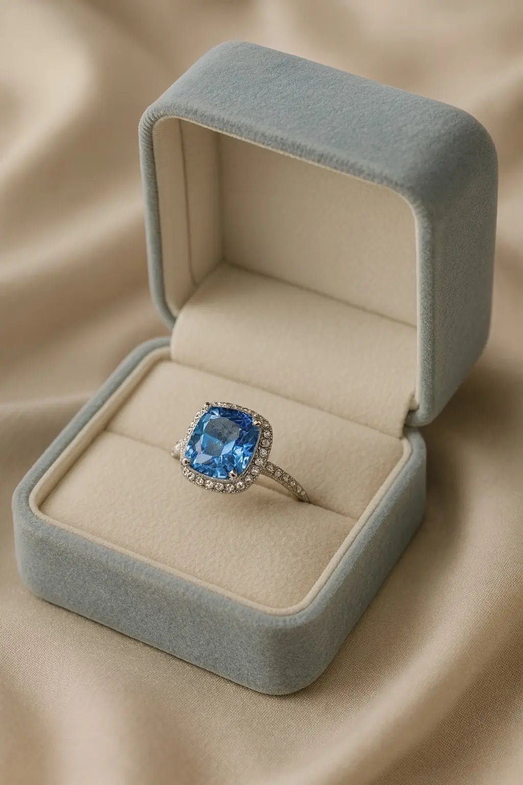 Oceanic Dream Sapphire — 925 Silver Rings for a Love as Deep as the Sea